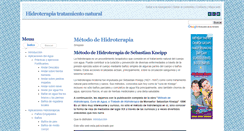Desktop Screenshot of hidroterapianatural.com